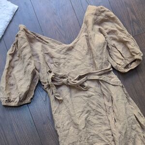 Alma Sax Linen Dress